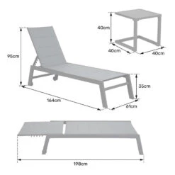 Happy Garden Transat BARBADOS - Groen - Aluminium -Beliani Winkel 25261e47b2b04c3a8bca38dfe74ce82b