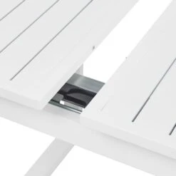 VALCANETTO - Tuintafel - Wit - 90 X 180/240 Cm - Aluminium 21 VALCANETTO - Tuintafel - Wit - 90 X 180/240 Cm - Aluminium -Beliani Winkel 25489259adc748cc8dabb1f1c8d7f7fa