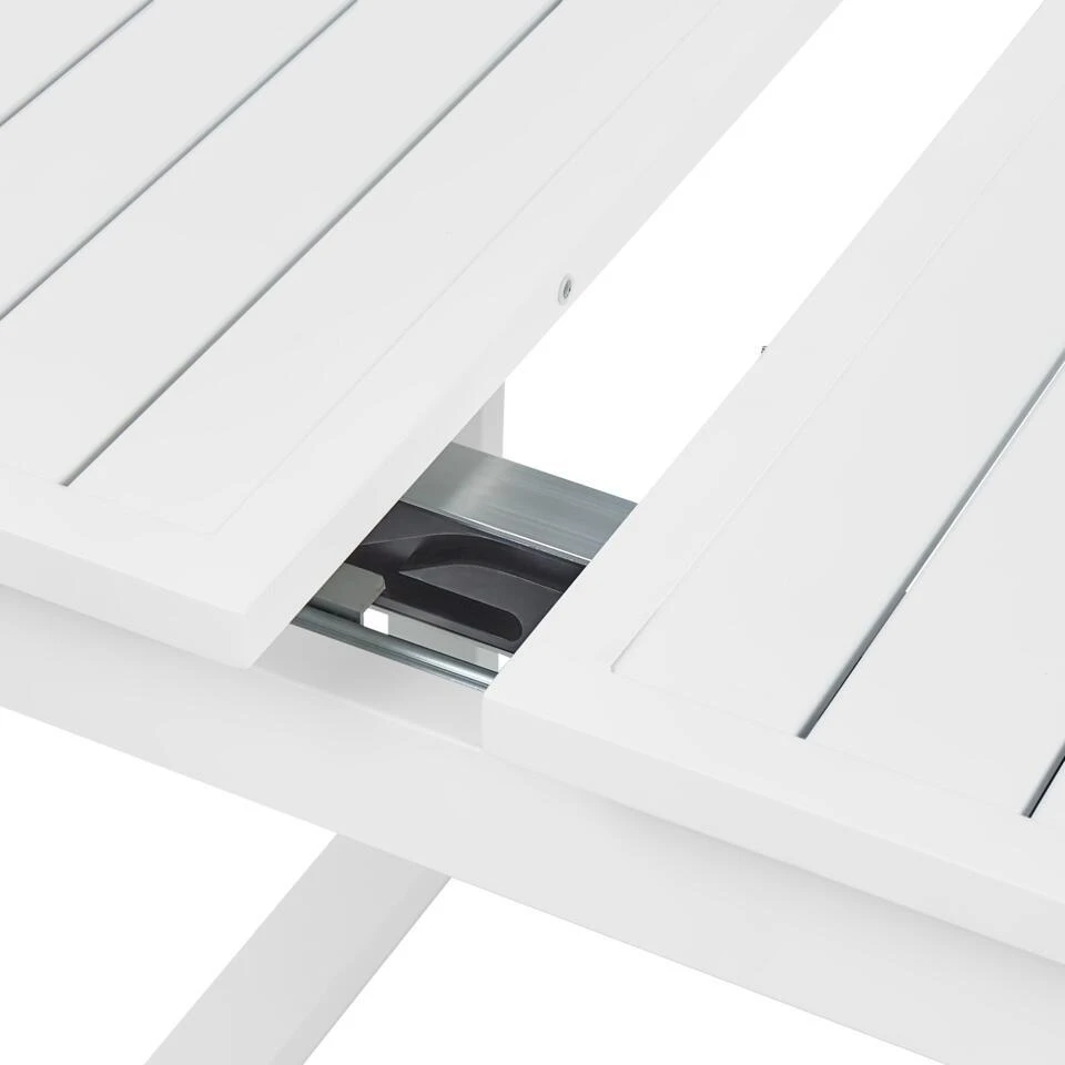 VALCANETTO - Tuintafel - Wit - 90 X 180/240 Cm - Aluminium 10 VALCANETTO - Tuintafel - Wit - 90 X 180/240 Cm - Aluminium - Afbeelding 10