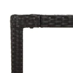 VidaXL - Tuintafel Met Glazen Blad - Zwart - Poly Rattan - 150 X 90 X 75 Cm 12 VidaXL - Tuintafel Met Glazen Blad - Zwart - Poly Rattan - 150 X 90 X 75 Cm -Beliani Winkel 25e330e2a7014d57a124b73c40d386c2