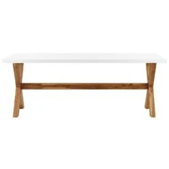 Beliani Eettafel OLBIA - Wit Vezelcement 7 Beliani Eettafel OLBIA - Wit Vezelcement -Beliani Winkel 25ef8280d61344cbae36afba040031a9