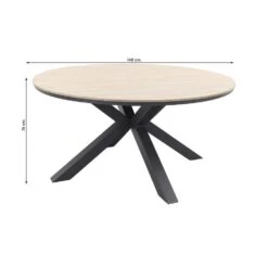 Garden Impressions Edison Tuintafel - 148 Cm. Rond -Beliani Winkel 2639b97bee7f471ab0a4035ed8102a47