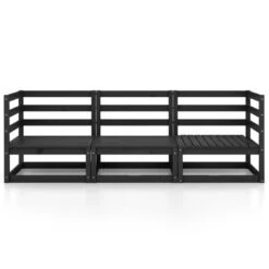 VidaXL Tuinbank 3-zits Massief Grenenhout Zwart 6 VidaXL Tuinbank 3-zits Massief Grenenhout Zwart -Beliani Winkel 2655acd44e8c4c439b68eaa42eaf3fe8