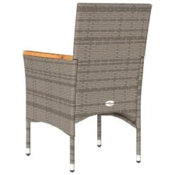 VidaXL - Tuinstoelen - Kussens - Grijs - Poly Rattan - 2 Stuks -Beliani Winkel 27148e96b4f340de8594b0a9553b7525