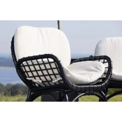 Svea - Hugo Outdoor Loungestoel - Wicker - Zwart -Beliani Winkel 276bd85659ac4a9b92ad049dd5bbe346