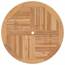 VidaXL - Tuintafel Inklapbaar - Bruin - Massief Teakhout - Ø 110x75 Cm -Beliani Winkel 288082e5c75d4b80a7b5a4be072efab1