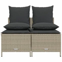 VidaXL - Loungeset - Grijs - Poly Rattan 10 VidaXL - Loungeset - Grijs - Poly Rattan -Beliani Winkel 288afd4cc7ad4953999ac136e423c920