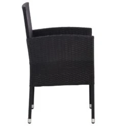 VidaXL - Tuinstoelen - Witte Ussens - Zwart - Poly Rattan - 2 Stuks -Beliani Winkel 293fef947d9d4317a7049109032084ea