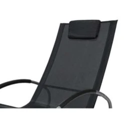 Beliani Tuinligstoel CAMPO - Zwart Polyester, Pvc -Beliani Winkel 2940068e648c4736ad8ebadcb38bc438