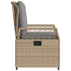 VidaXL - Tuinstoel - Beige - Poly Rattan -Beliani Winkel 294e53c12bd145edbbab615df24d3e6a