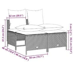 VidaXL - Loungeset - Grijs - Poly Rattan 14 VidaXL - Loungeset - Grijs - Poly Rattan -Beliani Winkel 2959bf3e6eed479b8ca4bf801479fc70
