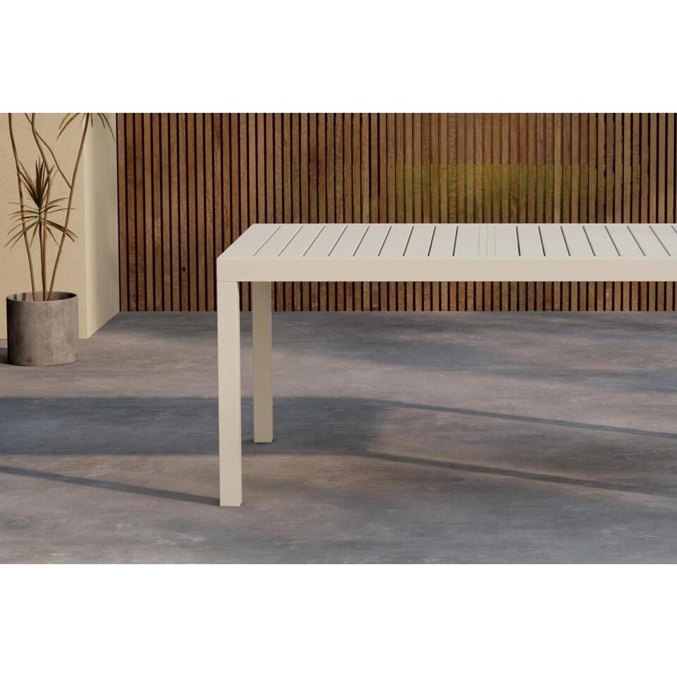 Svea - Pavel Tuintafel Uitschuifbaar - 160/240 X 100x75 Cm - Beige 3 Svea - Pavel Tuintafel Uitschuifbaar - 160/240 X 100x75 Cm - Beige - Afbeelding 3