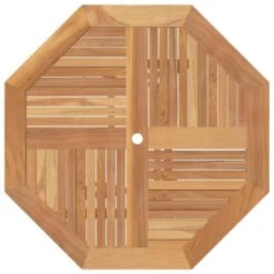 VidaXL - Tuintafel Inklapbaar - Bruin - Massief Teakhout - 110x110x75 Cm -Beliani Winkel 2be13c06232c4f5d8c1d9a75bb1dde6f