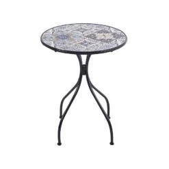 CIVITA - Tuintafel - Zwart - Metaal -Beliani Winkel 2cd6e9ffe82347a8913d00b8421d0993
