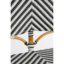 Mica Decorations Mandox Bank - L98 X B60 X H93 Cm - Rotan - Zwart, Wit -Beliani Winkel 2ce420906ccb4c0bb65972f75b3fadb6