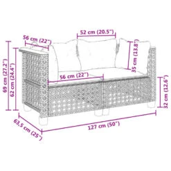VidaXL - Tuinbank - Zwart - Poly Rattan - 2 Stuks 16 VidaXL - Tuinbank - Zwart - Poly Rattan - 2 Stuks -Beliani Winkel 2d7e1d4e2fd54b949a292ad5aec55fe9