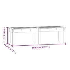 VidaXL - Tuinbank 2-zits - Zwart - Grenenhout - 159.5 X 44 X 45 Cm 15 VidaXL - Tuinbank 2-zits - Zwart - Grenenhout - 159.5 X 44 X 45 Cm -Beliani Winkel 2e9b842873de4127a3c3c5aaf70dc75f