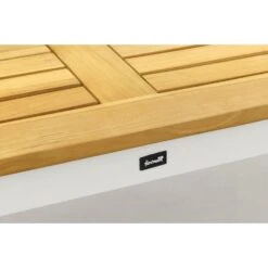Hartman Sonata Tuintafel 220x100 Cm. - Teak - Wit -Beliani Winkel 2ec4ef716dac49cda4f70b165d45caeb
