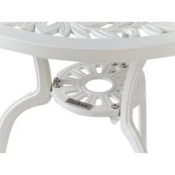 DASCIO - Tuintafel - Wit - Aluminium -Beliani Winkel 2f77de15e4544f5a9a74af8a0ac23c06