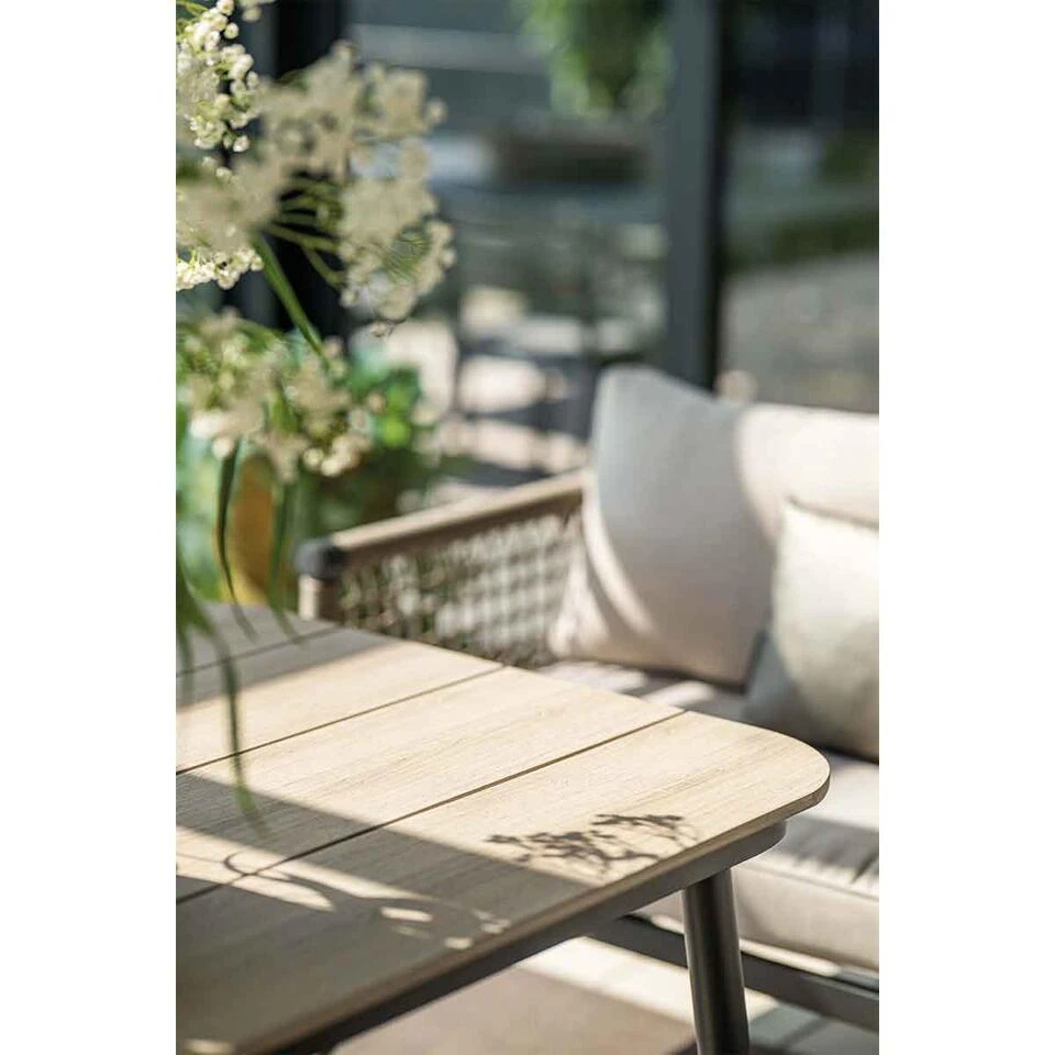 Lounge-diningtafel Voor Bologna/Diamo/Teramon - 160x90 Cm - Zwart 7 Lounge-diningtafel Voor Bologna/Diamo/Teramon - 160x90 Cm - Zwart - Afbeelding 7