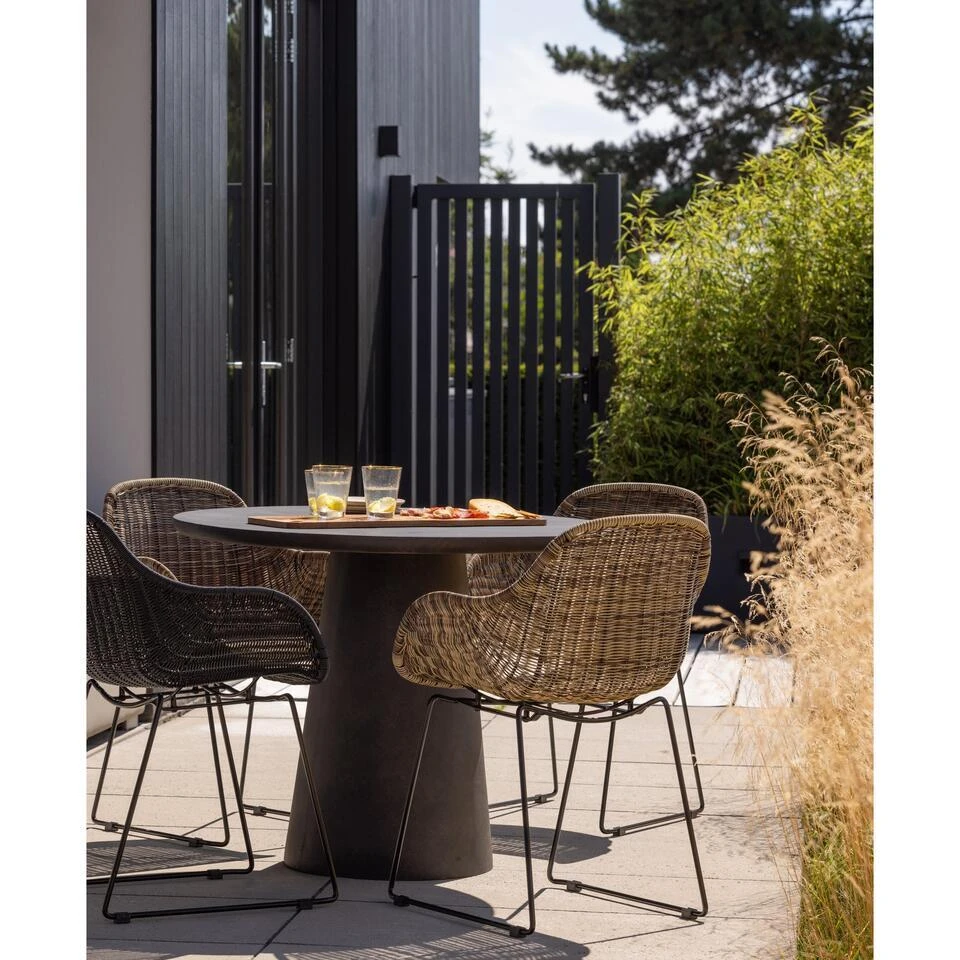 WOOOD Willow Loungestoelen Buiten - Polyester - Naturel - Set Van 2 2 WOOOD Willow Loungestoelen Buiten - Polyester - Naturel - Set Van 2 - Afbeelding 2