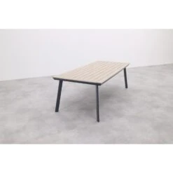 Garden Impressions Penedo Tuintafel 230x100 Cm - Light Teak Vironwood -Beliani Winkel 3098538425c441669cbc6e0c711c03d1