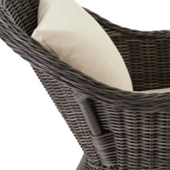 TecTake® Set Van 4 Wicker Stoelen - Weerbestendig Met Kussens - Grijs 15 TecTake® Set Van 4 Wicker Stoelen - Weerbestendig Met Kussens - Grijs -Beliani Winkel 30dd8e34ad2140dda38e739301df988e 1