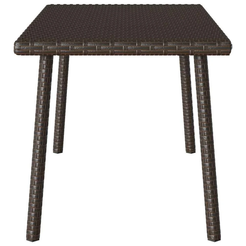 VidaXL - Tuin Salontafel - Bruin - Poly Rattan - 80 X 40 X 37 Cm 5 VidaXL - Tuin Salontafel - Bruin - Poly Rattan - 80 X 40 X 37 Cm - Afbeelding 5