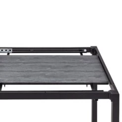 TOFANE - Eettafel Uitschuifbaar - Grijs - 198/248 X 90 - Aluminium -Beliani Winkel 32d4f0c229bc417a89c50d37c1d6d624