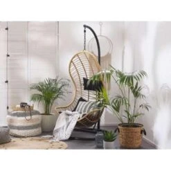Beliani Hangstoel PINETO - Beige Pe Rotan -Beliani Winkel 32f059d04cf04bd3805d21b456473168