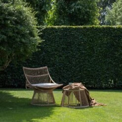 WOOOD Fauteuil Alatna - Wicker - Naturel - 80x64x53 -Beliani Winkel 33168ef07f704adc83b0b3b3d1949720