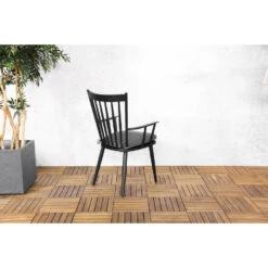 Sens-Line - Amsterdam Tuinstoel Zwart - Aluminium - Set Van 2 -Beliani Winkel 33586ba6aa1a4f0aa76762a4d1de7ac0