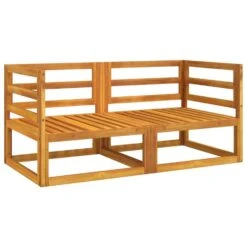 VidaXL - Hoekbanken Sectioneel - Taupe - Acaciahout - 2 Stuks -Beliani Winkel 34888b1165334d2ea95efdd804565240