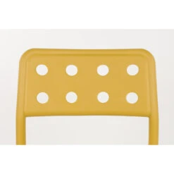 Housecraft Serra Tuinstoel/ Eetkamerstoel Kunststof Geel - Set Van 4 -Beliani Winkel 34cf586225b440dcaabd176db63100df