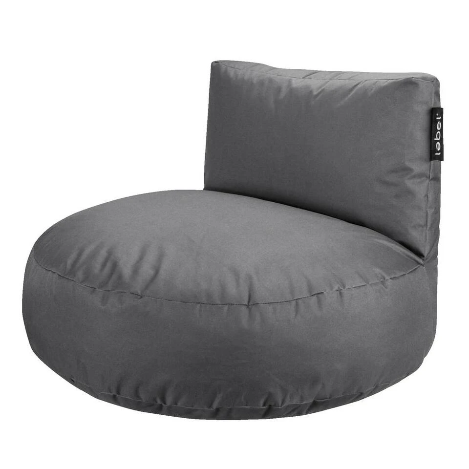 Lebel Lounger - Antraciet - 85x85x60 Cm 2 Lebel Lounger - Antraciet - 85x85x60 Cm - Afbeelding 2