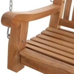 CLP Schommelbank Joyce 180 Cm - Teak -Beliani Winkel 353939227d9d4fc5a23d4d10ebfb714c