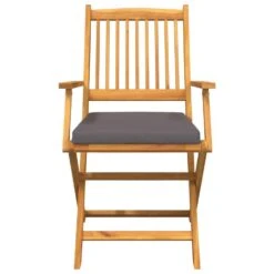 VidaXL - Buiten Zitplaatsen - Grijs - Massief Acaciahout - 49 X 57,5 X 92cm -Beliani Winkel 35b20410d558422ea9c6fa2758b13623