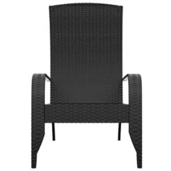 VidaXL - Tuinstoel Adirondack - Zwart - Poly Rattan -Beliani Winkel 35f36058de5c471ba09e69edad926e0e