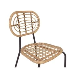 PRATELLO - Tuinstoel Set Van 4 - Naturel - PE Rotan -Beliani Winkel 362c0832c8f24350b969e24ac708ce50