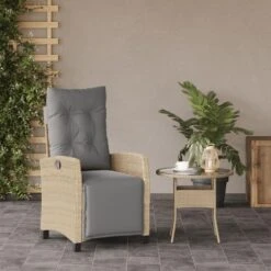 VidaXL - Tuinstoel Verstelbaar Met Voetensteun - Beige - Poly Rattan 13 VidaXL - Tuinstoel Verstelbaar Met Voetensteun - Beige - Poly Rattan -Beliani Winkel 36a223faae2243bebe7864ab3e8bc6b3