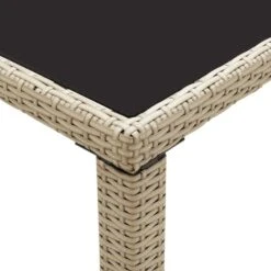 VidaXL Tuintafel 123x60x74 Cm Poly Rattan Beige -Beliani Winkel 36ea51380fd445ee9ef928463dee01ec