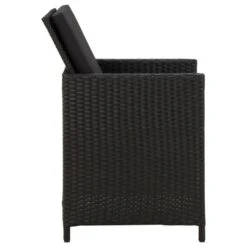 VidaXL - Buitenstoel - Zwart - Poly Rattan - 4 Stuks 11 VidaXL - Buitenstoel - Zwart - Poly Rattan - 4 Stuks -Beliani Winkel 371e26a5a853458199175fbec002c326