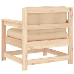 VidaXL - Tuinstoelen - Bruin - Grenenhout - 2 Stuks - Met Kussens -Beliani Winkel 3819771deca9471ba64ac26a2c696621