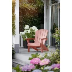 Keter Troy Adirondack Tuinstoel - 85x80x96,5cm – Terracotta -Beliani Winkel 38bb2d15ed924c99a7c0cd8e0e1bf12c