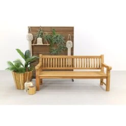VDG Teakhouten Tuinbank Patrick XL - 200 Cm -Beliani Winkel 38e5292036d74800bacbf5639af845d9