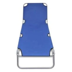 VidaXL Ligbed Inklapbaar Gepoedercoat Staal Blauw -Beliani Winkel 3915f765cf2149119c4d2133d62900cb