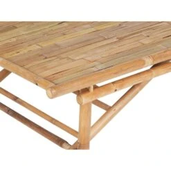 TINDARI - Tuintafel - Lichthout - Bamboe -Beliani Winkel 3919425c749a4782a6a36400b6b00c64