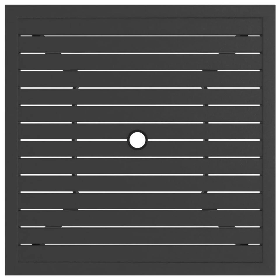 VidaXL - Tuintafel - Antraciet - Staal - 81.5 X 81.5 X 72 Cm 3 VidaXL - Tuintafel - Antraciet - Staal - 81.5 X 81.5 X 72 Cm - Afbeelding 3