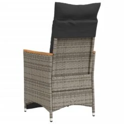 VidaXL - Tuinstoel - Grijs - Poly Rattan -Beliani Winkel 3ab9c12918344e1686b8204f8d7d2069