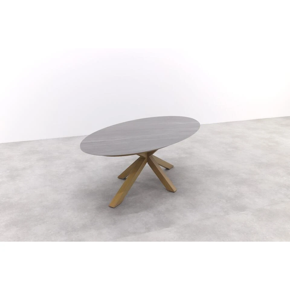 Scotland Tafel - 230x115 Cm - Light Teaklook - Centostone Napoli Sand 8 Scotland Tafel - 230x115 Cm - Light Teaklook - Centostone Napoli Sand - Afbeelding 8
